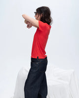 ATM Slub Jersey Schoolboy Crew neck Tee