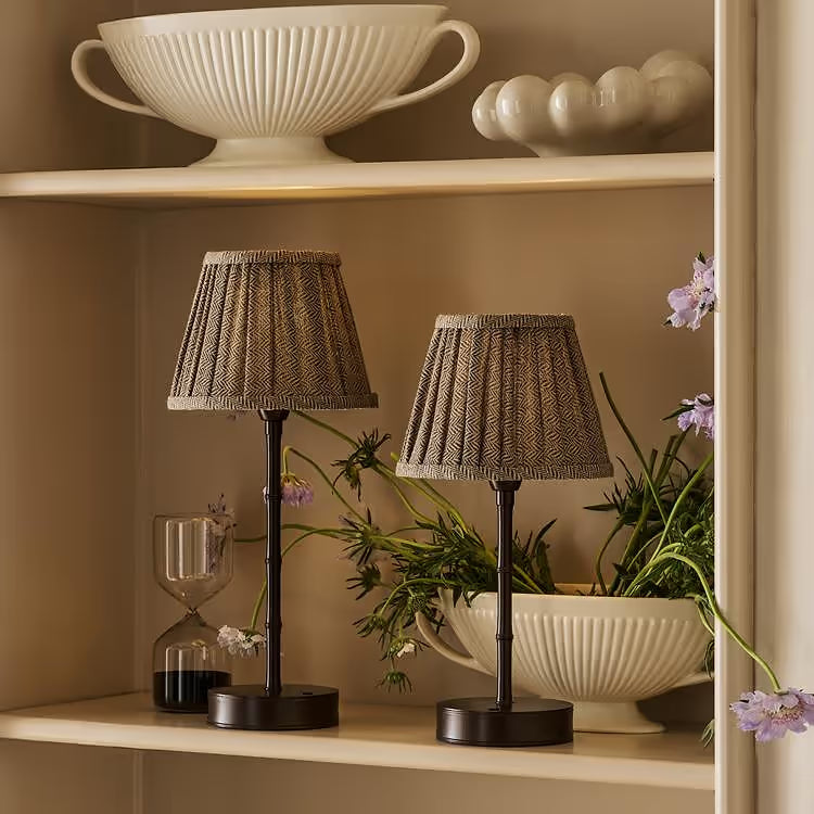 Addison Ross- Round Lamp Shade- Herringbone