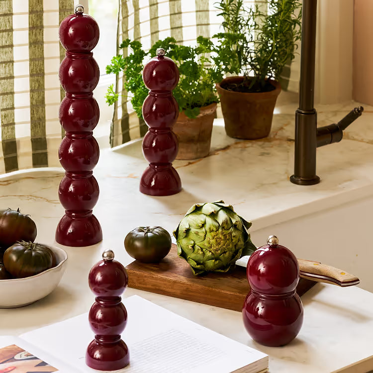 Addison Ross- 12cm Bobbin Salt or Pepper Mill- Cherry