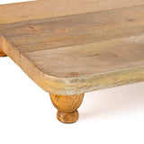 Heritage Lace - Artisan Wood Farmhouse Rectangle Footed Serving Board - Mango