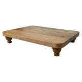 Heritage Lace - Artisan Wood Farmhouse Rectangle Footed Serving Board - Mango