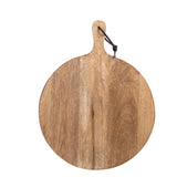 Heritage Lace - Artisan Wood Farmhouse 14" Round Charcuterie Serving Board- Mango