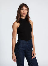 ASKK - Ribbed Mock Neck Tank