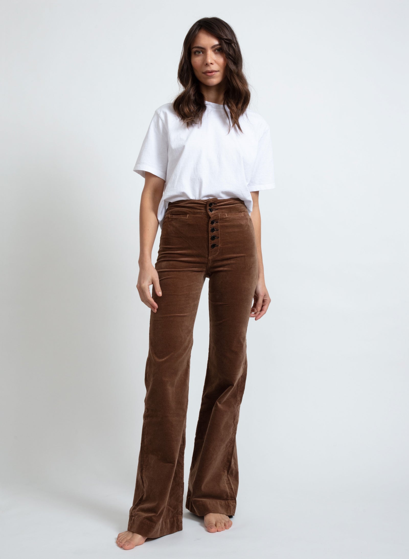 ASKK - Brighton Wide Leg Pant - Coffee