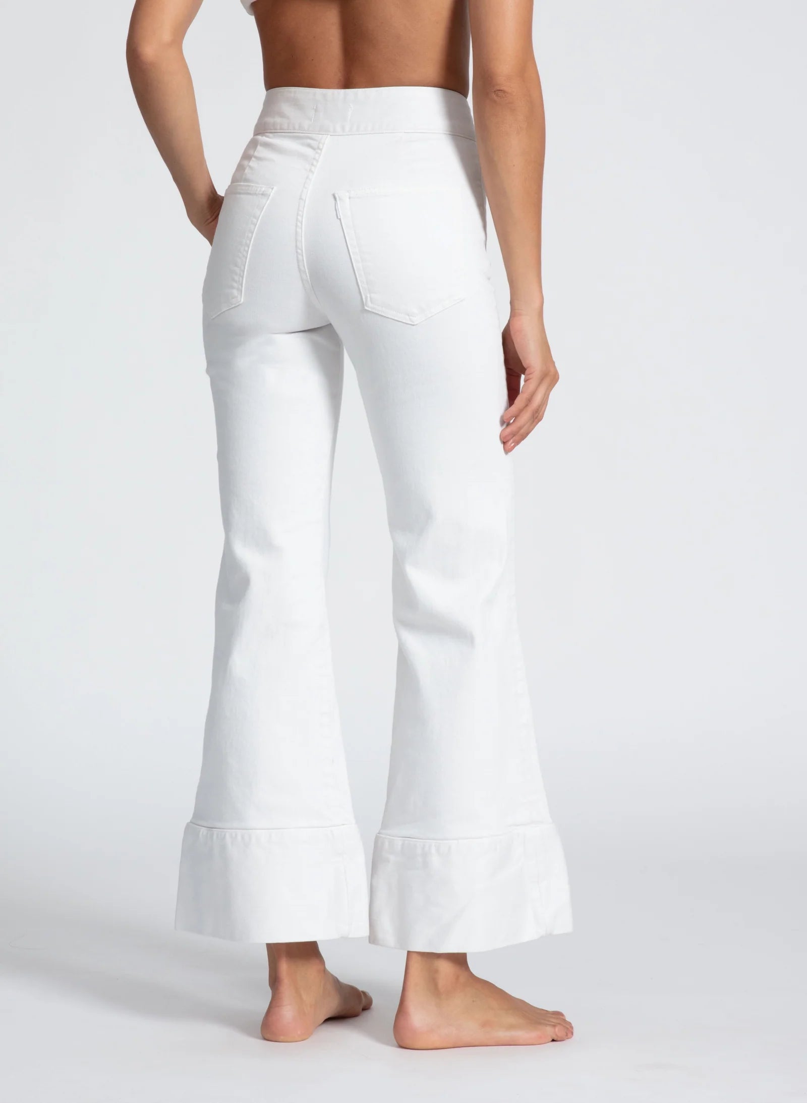 ASKK - Brighton Crop Jean - White