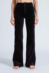 ASKK - Brighton Wide Leg Pant - Black Velvet