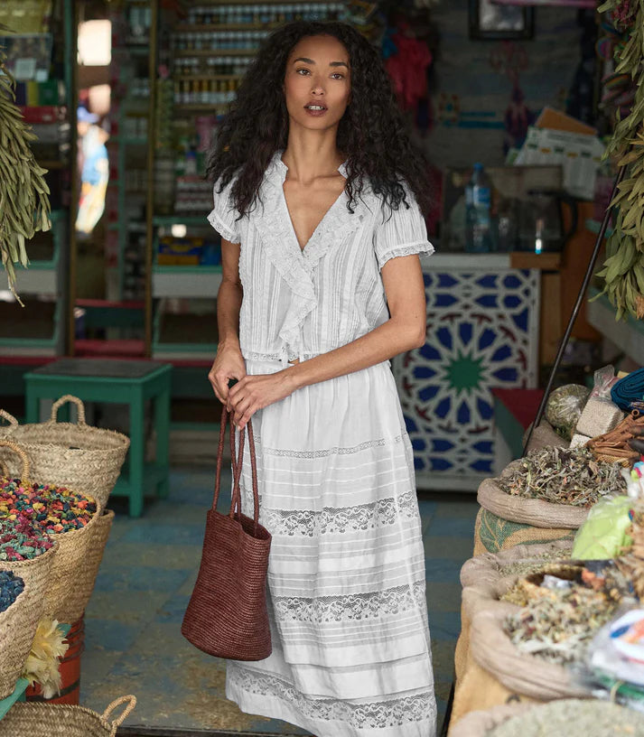 Doen Bernadette Top in Salt