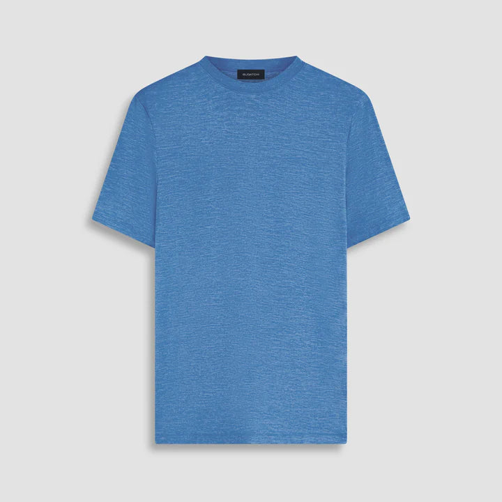 Bugatchi - Short Sleeve UV50 Crewneck - Ocean