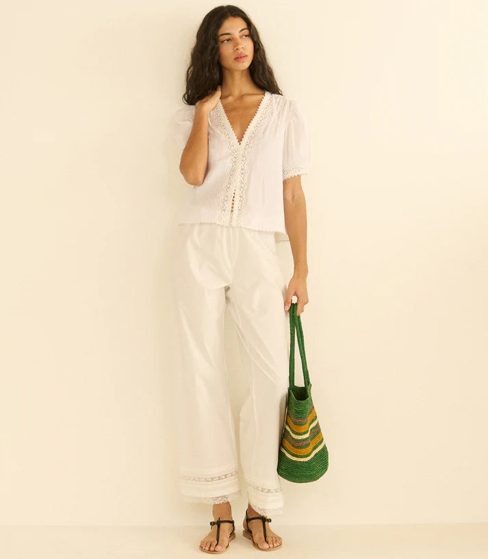 Doen Brigitta Top in Salt