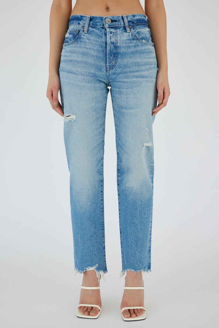 Moussy - Colemont Straight Jean - Light Blue