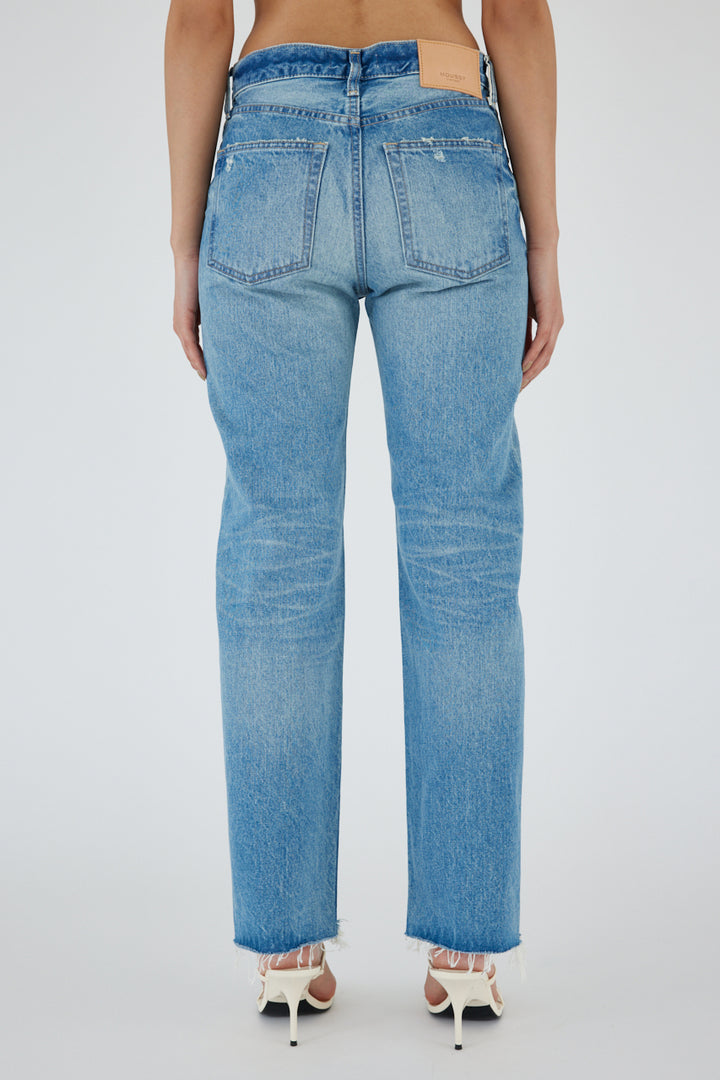 Moussy - Colemont Straight Jean - Light Blue