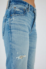 Moussy - Colemont Straight Jean - Light Blue