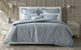 Matouk- Jasper Full/ Queen Duvet Cover- Hazy Blue