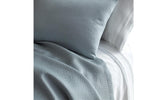 Matouk - Eden Full/Queen Coverlet - Hazy Blue