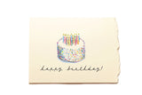 Piccola Arte Birthday- Cake Sprinkles Greeting Card