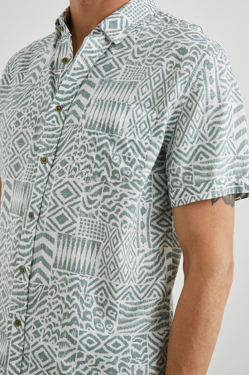 Rails - Carson Shirt - Bambu Block Kalamata