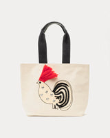 Frances Valentine - Canvas Tote Cheeky Chick - Natural