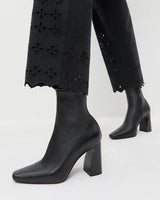 Loeffler Randall- Chloe Stretch Ankle Boot- Black