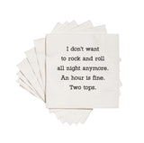 Ellembee Gift  rock and roll cocktail napkins