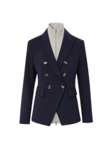 Veronica Beard - Miller Dickey Jacket Kit - Navy/Heather Grey