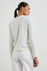 Rails - Cotton Cashmere Long Sleeve Tee - White