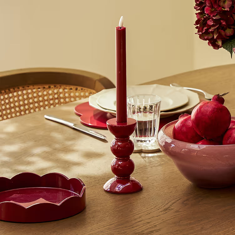Addison Ross- 8.5x8.5 Scalloped Tray- Cherry