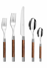 Capdeco Conty Wood 5 Piece Place Setting