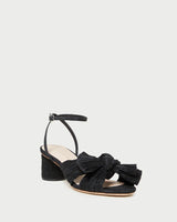 Loeffler Randall- Dahlia Pleated Bow Heel- Black