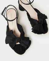 Loeffler Randall- Dahlia Pleated Bow Heel- Black