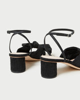 Loeffler Randall- Dahlia Pleated Bow Heel- Black