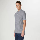 Bugatchi - SS Three Button Polo - Navy