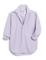 Frank & Eileen - Relaxed Button-Up Shirt - Navy Pink Multi Stripe