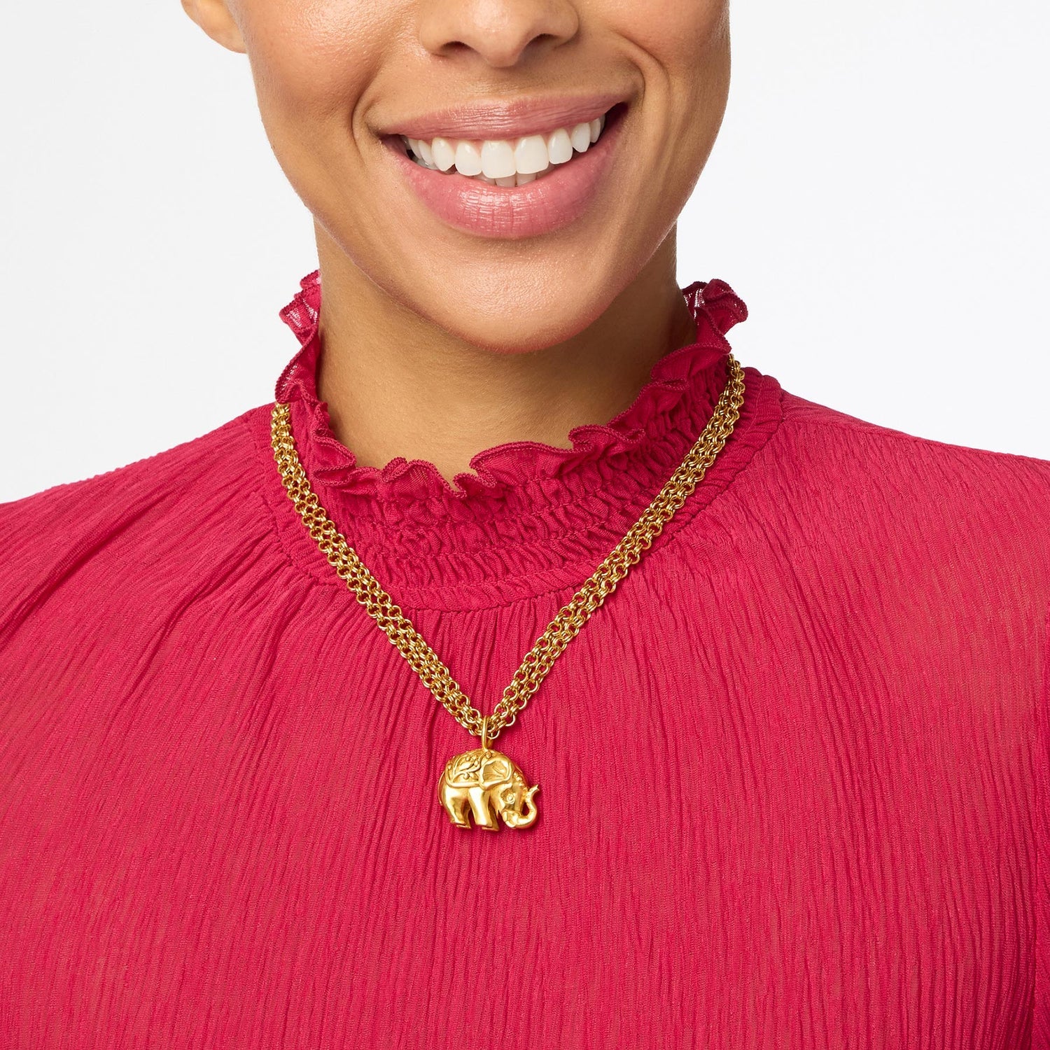 Julie Vos - Elephant Pendant - Gold