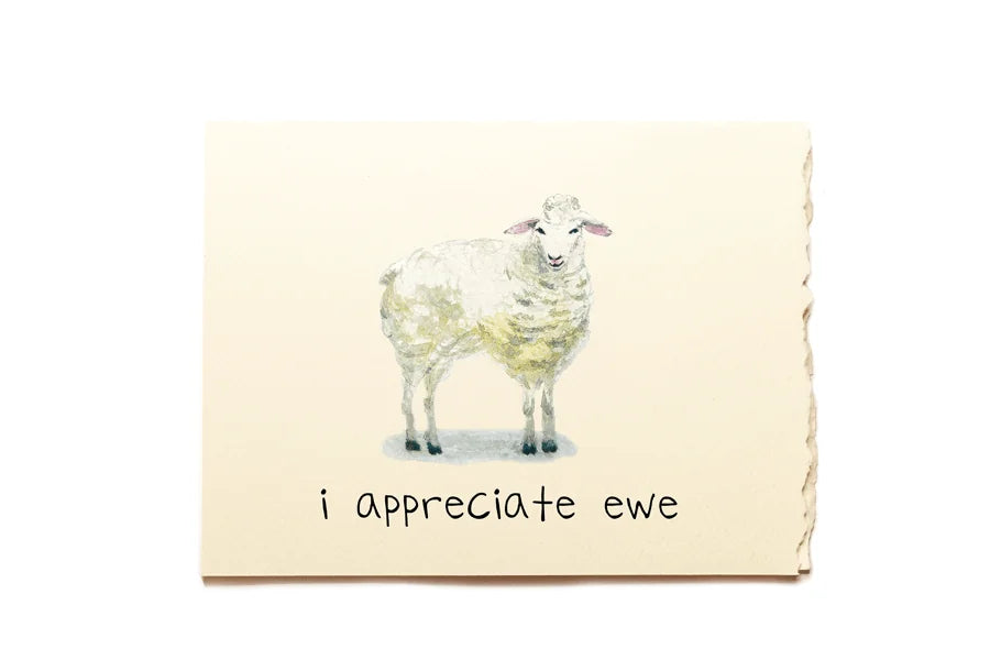 Piccola Arte Encouragement- Ewe Greeting Card
