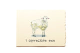 Piccola Arte Encouragement- Ewe Greeting Card
