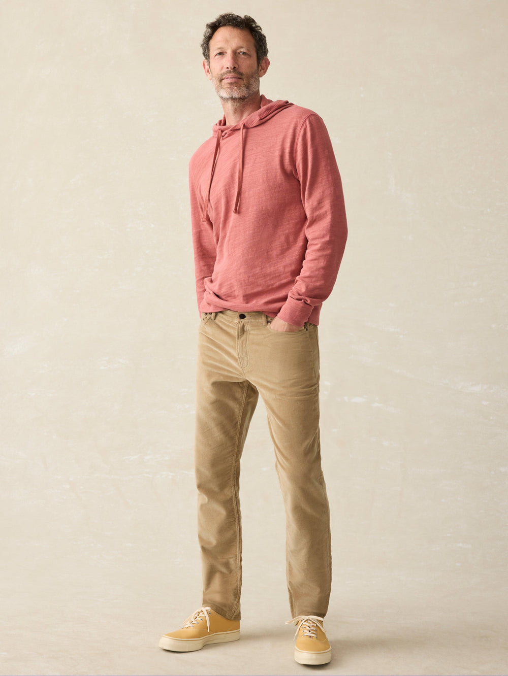 Faherty - Stretch Terry Corduroy 5-Pocket Pant -Ary Barley