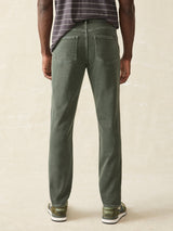 Faherty - Stretch Terry 5-Pocket Pant -  Fall Olive