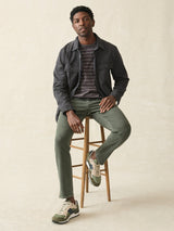 Faherty - Stretch Terry 5-Pocket Pant -  Fall Olive