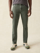 Faherty - Stretch Terry 5-Pocket Pant -  Fall Olive