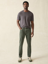 Faherty - Stretch Terry 5-Pocket Pant -  Fall Olive