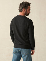 Faherty - Legend Sweater Crew - Heathered Black Twill