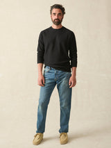 Faherty - Legend Sweater Crew - Heathered Black Twill