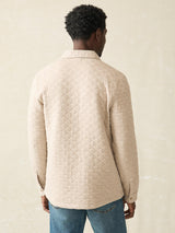 Faherty - Epic Quilted Fleece CPO -Oatmeal Melange