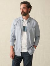 Faherty - Coastline Knit Shirt - Oceanside Blue