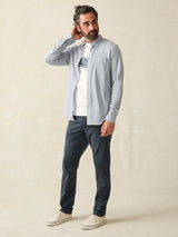 Faherty - Coastline Knit Shirt - Oceanside Blue