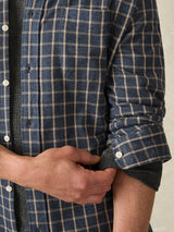 Faherty - Coastline Knit Shirt - Twilight Check