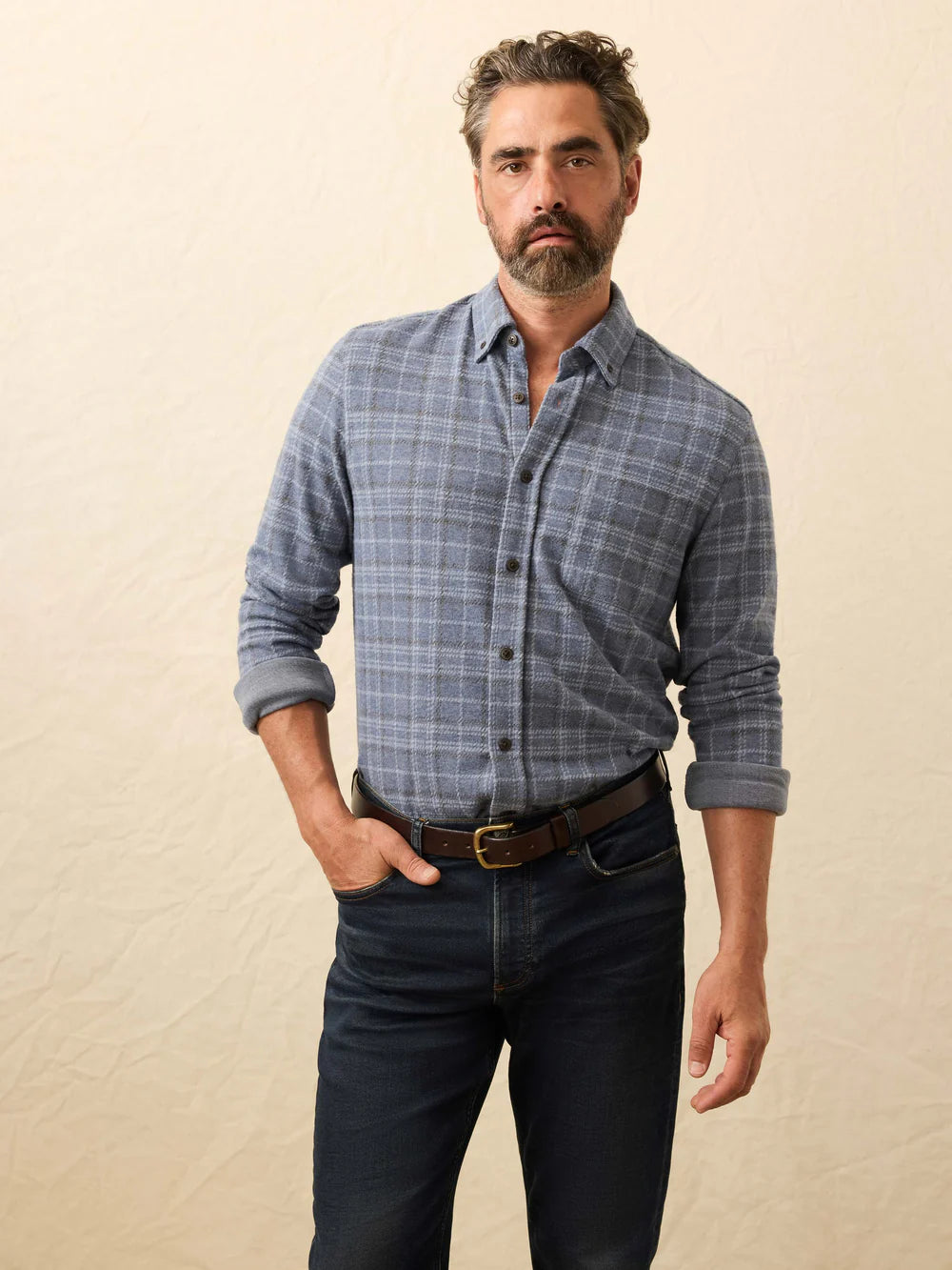 Faherty - Legend Sweater Shirt - Castle Lake Plaid