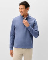 Johnnie-O- Rockwells Diamond-Quilted Henley Pullover- Laguna Beach