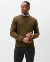 Johnnie-O- Ronald Merino Wool Crewneck Sweater- Mallard