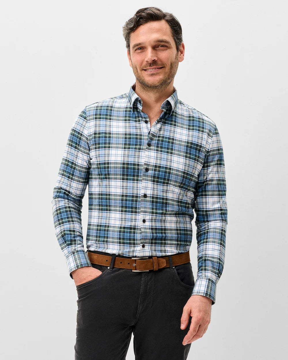 Johnnie-O- Performance Flannel Button Down Shirt - Chimney Rock Tartan